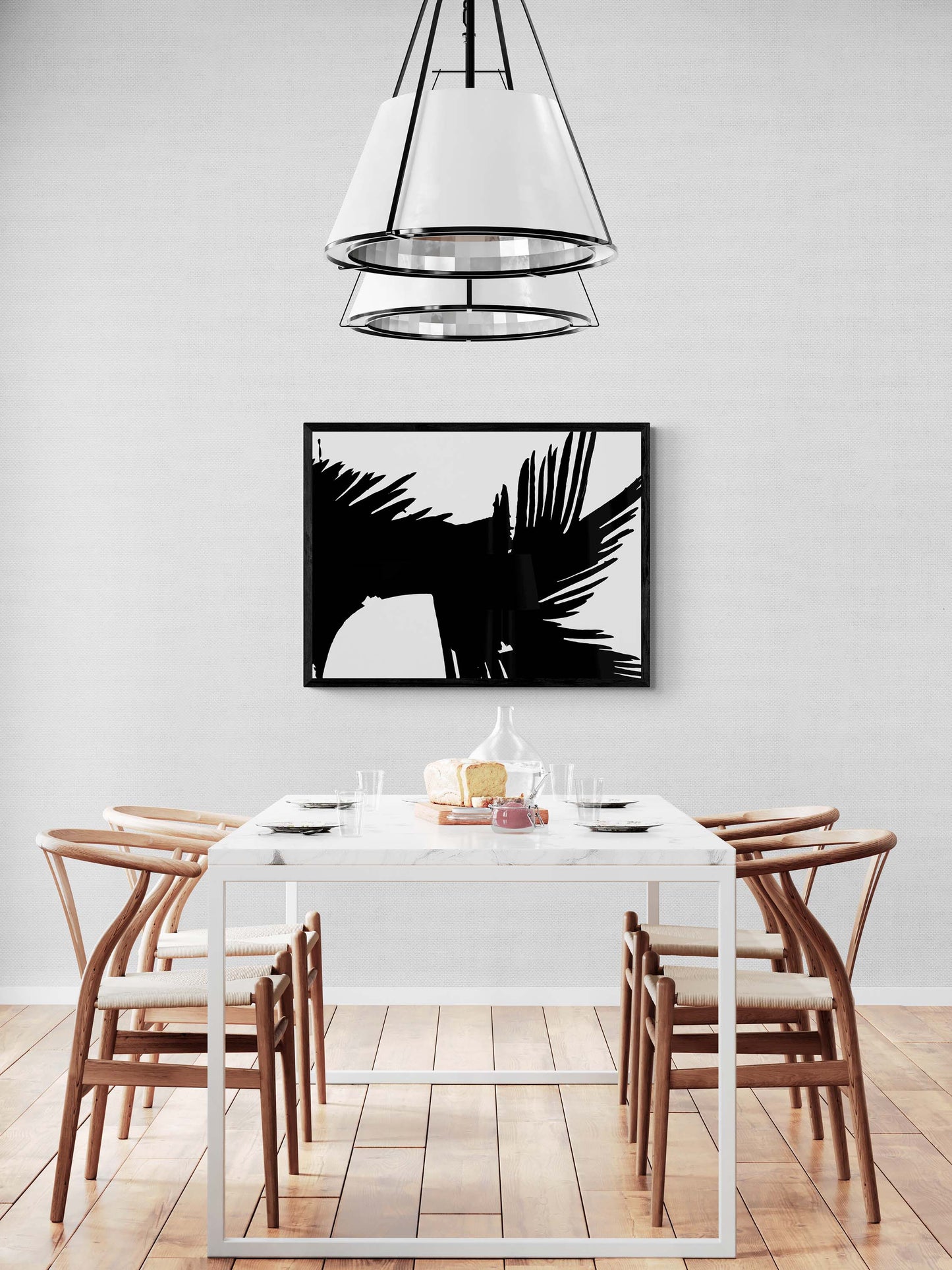 Black & White Art Download, Printable Nature-Inspired Decor