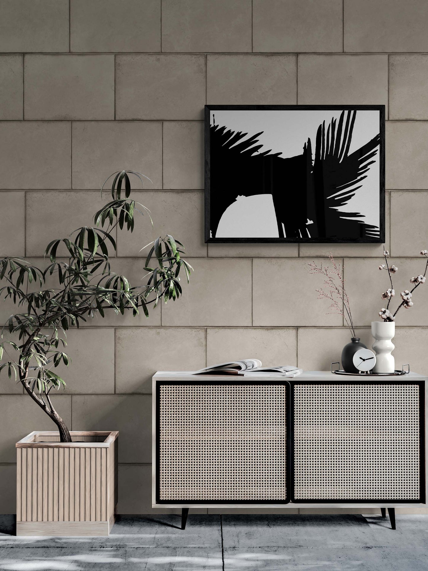 Black & White Art Download, Printable Nature-Inspired Decor