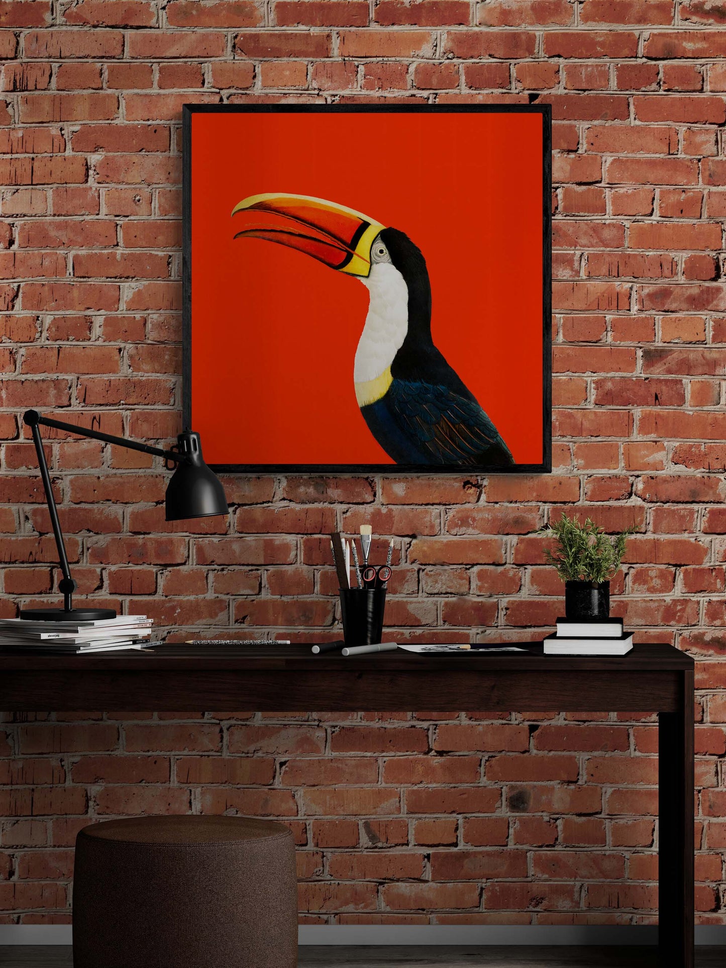 Toucan Vintage Wall Art Made Modern, Colourful & Bold Decor