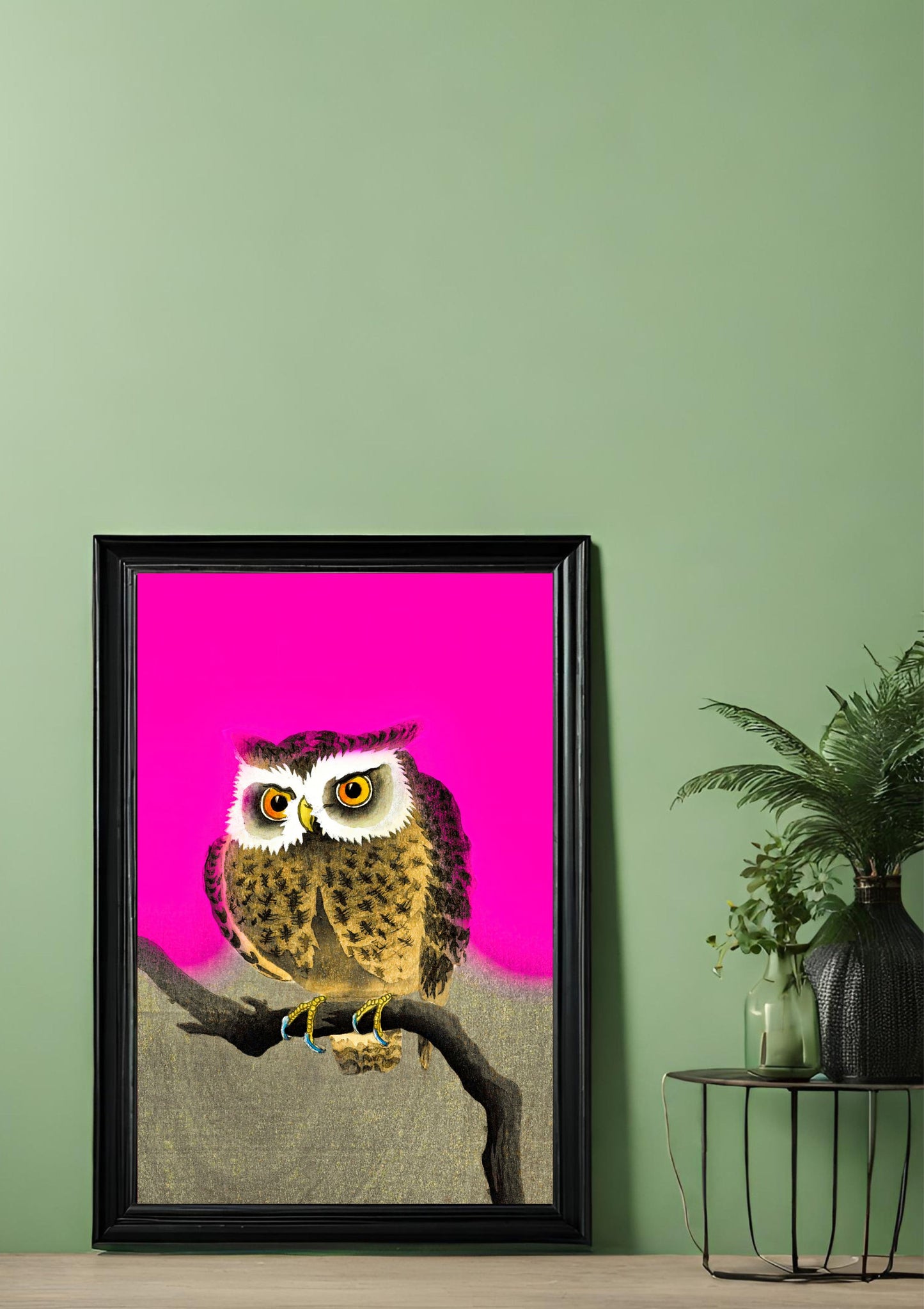 Owl Wall Art Download, Animal Decor, Vintage Made Modern