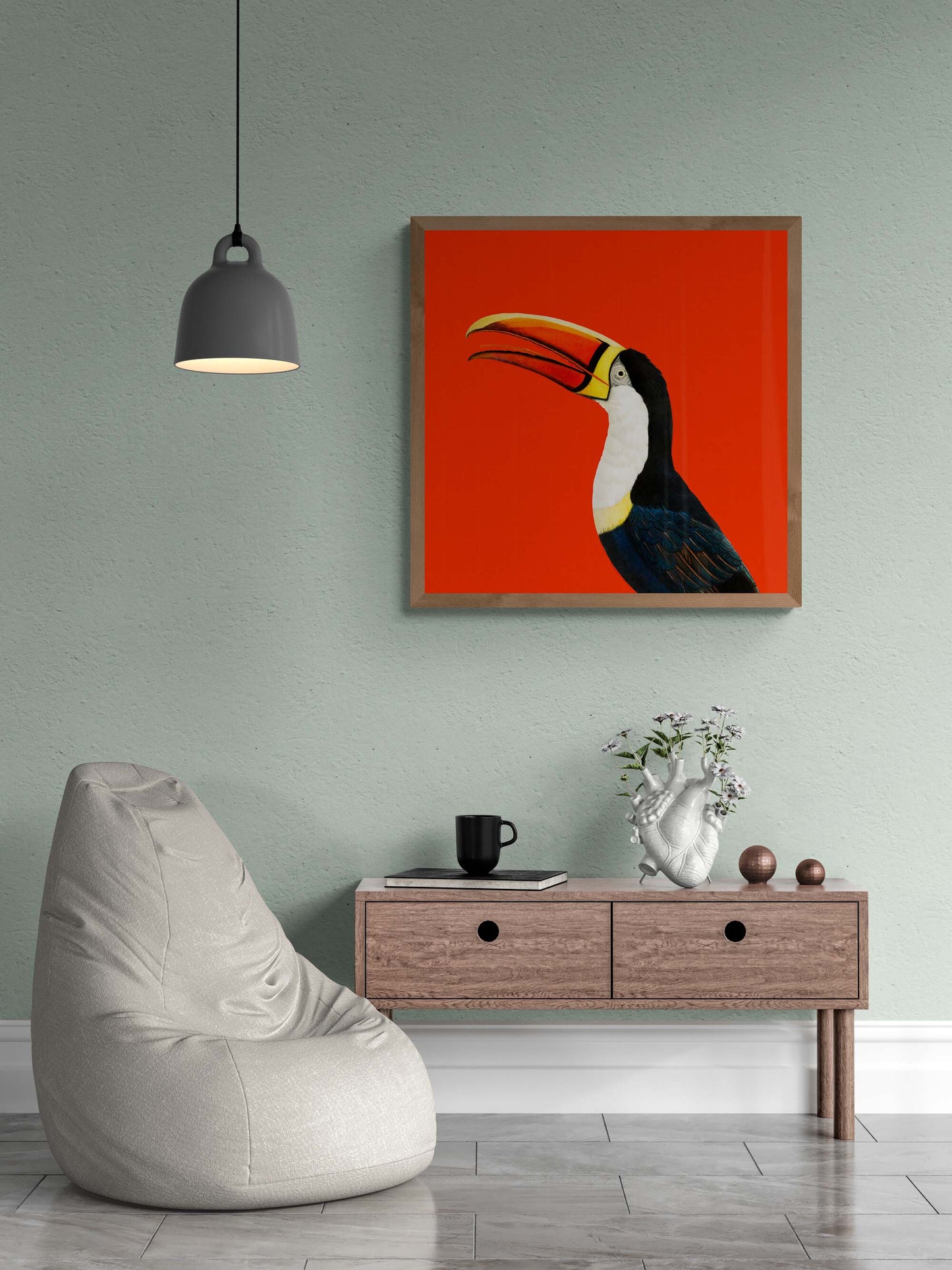 Toucan Vintage Wall Art Made Modern, Colourful & Bold Decor