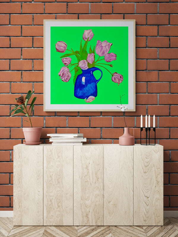 Vintage Still Life, Reimagined Vase Of Flowers, Printable Art