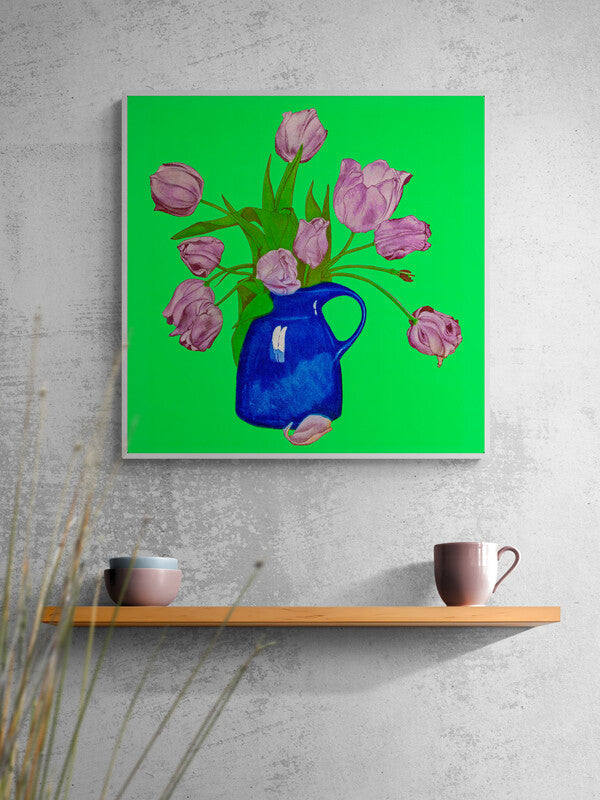 Vintage Still Life, Reimagined Vase Of Flowers, Printable Art