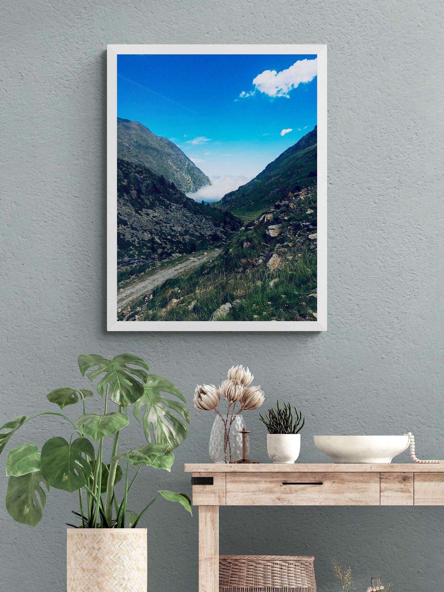 French Landscape Wall Art Download, Scenic Road Pyrenees