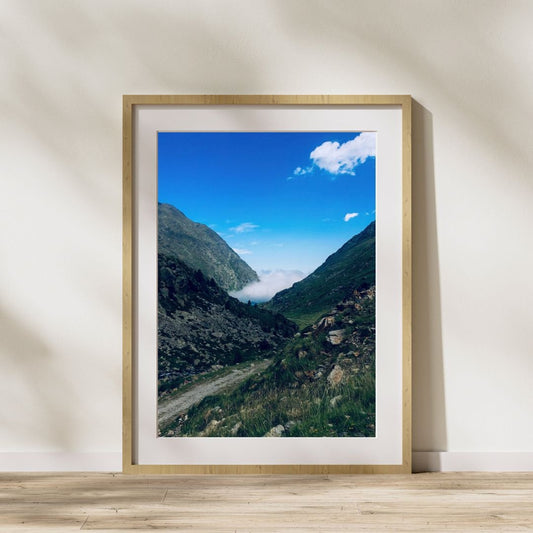 French Landscape Wall Art Download, Scenic Road Pyrenees