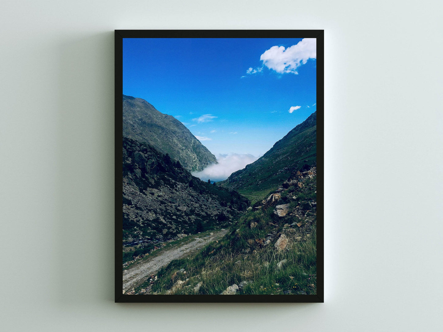 French Landscape Wall Art Download, Scenic Road Pyrenees