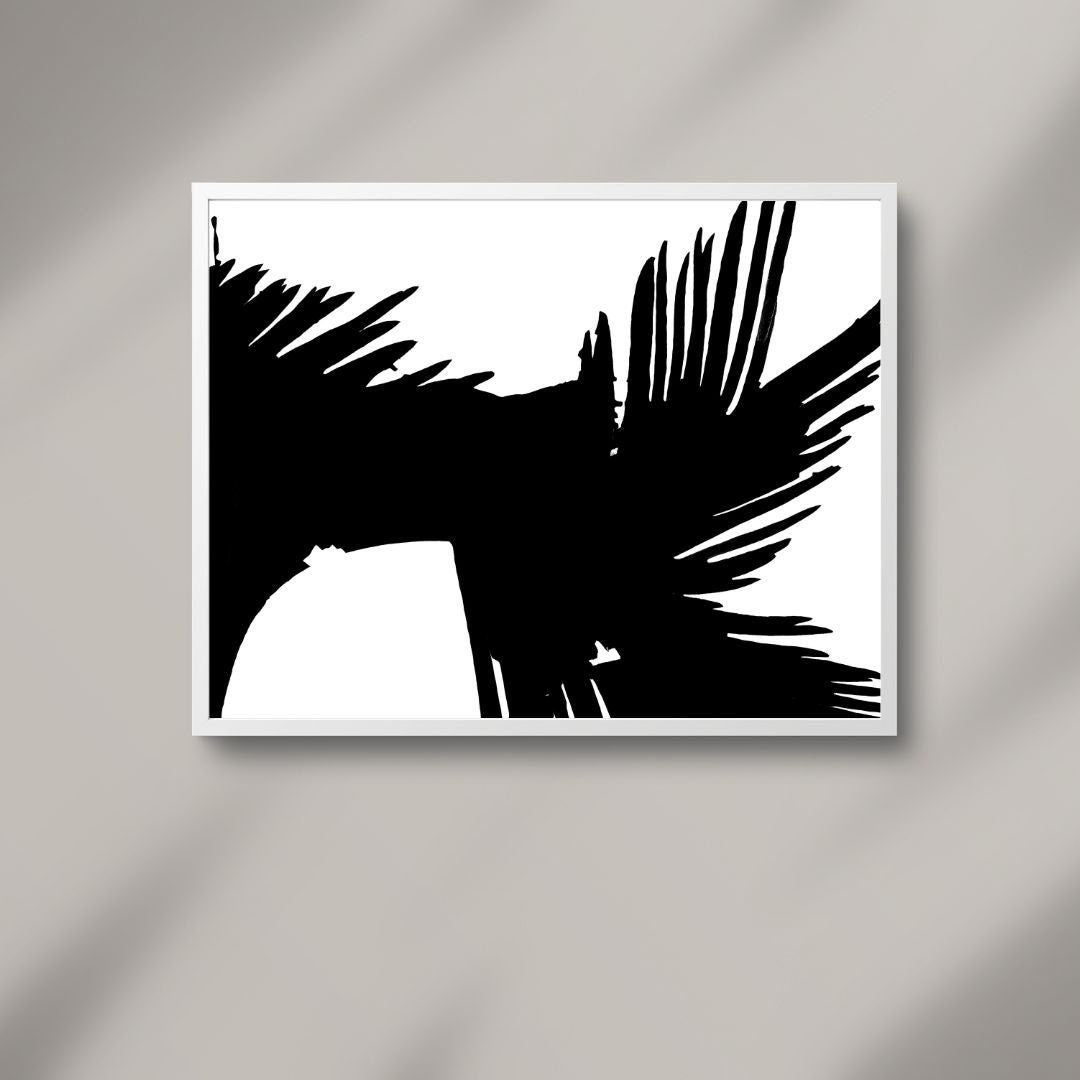 Black & White Art Download, Printable Nature-Inspired Decor